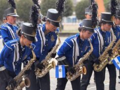 Cajicá recibió delegación internacional de bandas marciales
