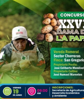 Sibaté exaltará a sus campesinos en los concursos Azadón de Oro y Dama de la Papa