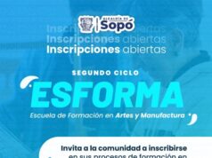 Sopó abre inscripciones para el segundo ciclo de ESFORMA