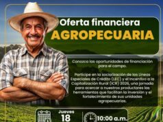 Tabio socializará opciones de financiamiento para el sector agropecuario