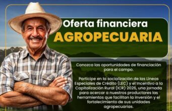 Tabio socializará opciones de financiamiento para el sector agropecuario