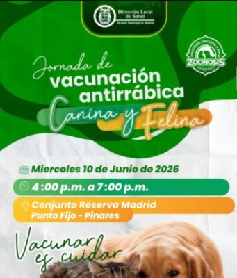 Vacunación antirrábica continúa en Madrid