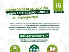 Comunidad rural de Fusagasugá podrá entregar residuos agroquímicos el próximo 15 de julio