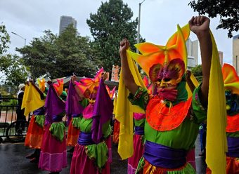Bogotá celebró sus 488 años con el tradicional Desfile de Comparsas