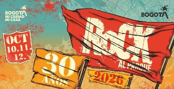 Rock al Parque 2026 revela su cartel para celebrar 30 años en Bogotá