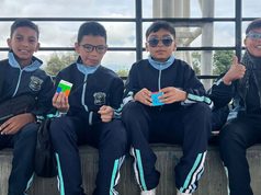 Cajicá reunió a jóvenes talentos en competencia de Cubo Rubik