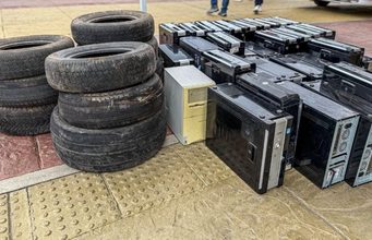 Chía recolectó residuos en jornada de Reciclatón